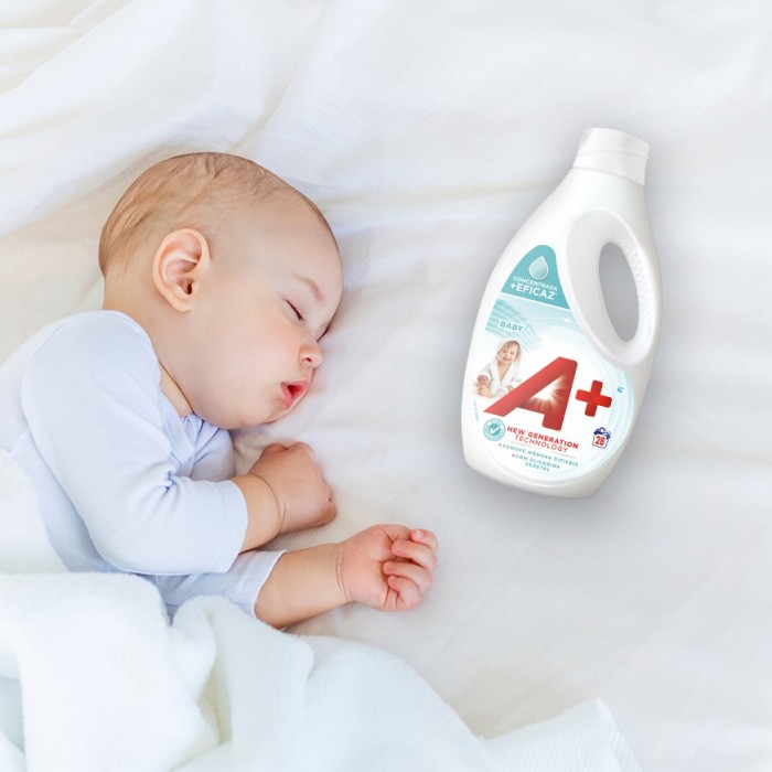 Гель для прання A+ Baby для дитячої білизни, 1.2 л (24 прань) (829980) - 